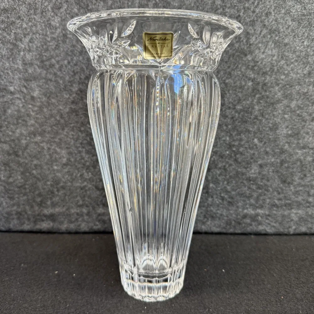 Noritake South Haven Crystal Vase 9